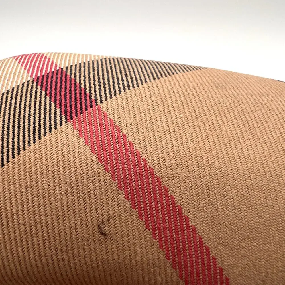 VINTAGE BUBERRY Nova Check Eyeglasses Sunglasses Case Beige Red Black Plaid